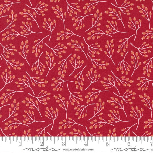 Joyful Joyful Holly Berry Poinsettia Red by Stacy Iest Hsu for Moda Fabrics 20806 22