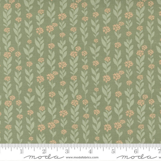 Country Rose Climbing Vine Sage by Lella Boutique for Moda Fabrics Fabric 5171 14