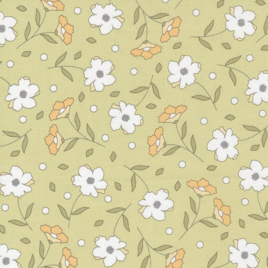 Buttercup and Slate Abundance Florals Sprig by Corey Yoder for Moda Fabrics Fabric Yardage 29152 25