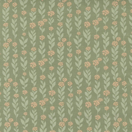 Country Rose Climbing Vine Sage by Lella Boutique for Moda Fabrics Fabric 5171 14