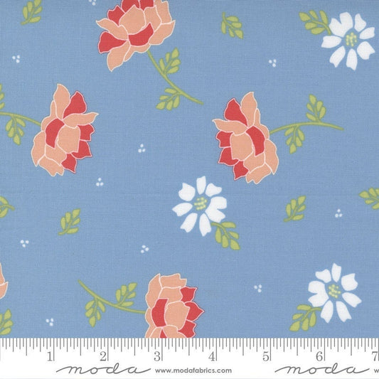 Emma Flourish Bluebell by Sherri and Chelsi for Moda Fabrics 37630 19