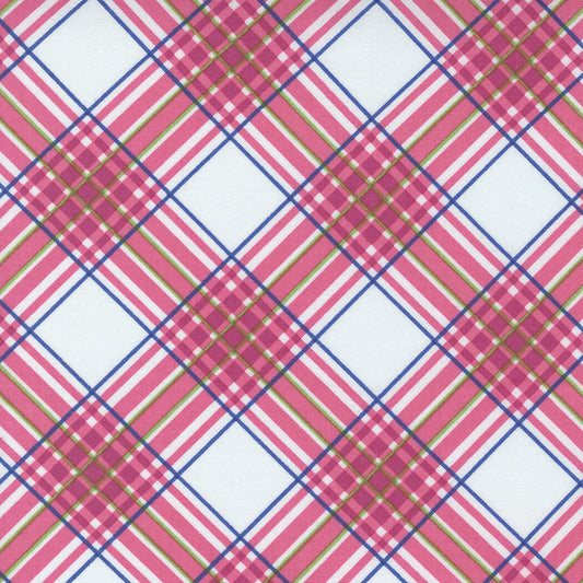 Picnic Pop Slushy Plaid Popping Pink by Me and My Sister Designs for Moda Fabrics 22434 15