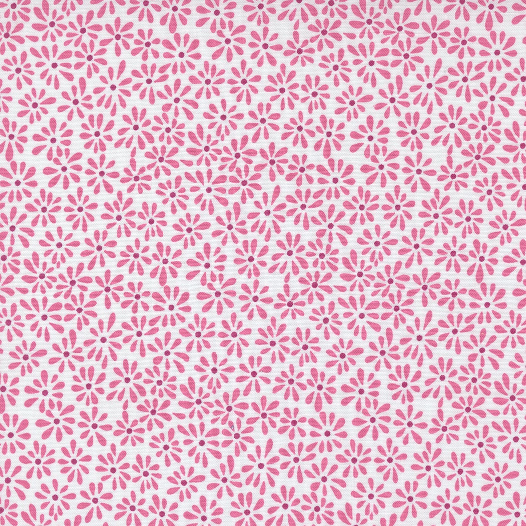 Picnic Pop Doodle Flowers Popping Pink by Me and My Sister Designs for Moda Fabrics 22438 25