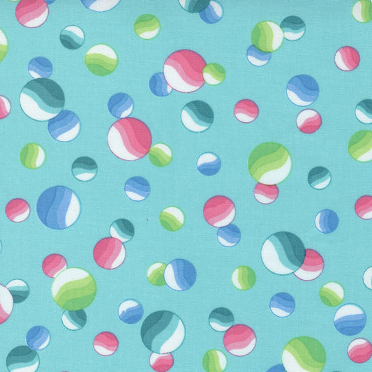 Picnic Pop Fizzy Bubbles Awesome Aqua by Me and My Sister Designs for Moda Fabrics 22432 14