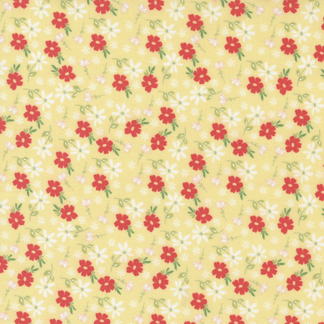 Emma Blossom Sunny Yellow by Sherri and Chelsi for Moda Fabrics 37631 14