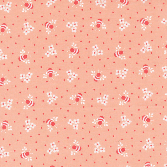 Sunwashed Busy Bee Coral by Corey Yoder of Moda Fabrics Fabric Yardage 29163 23