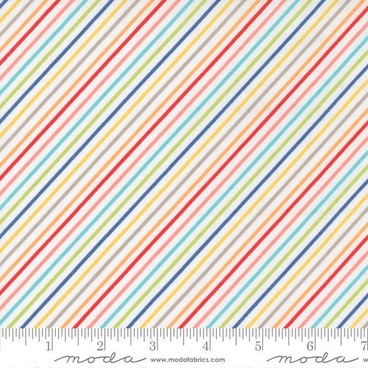 Simply Delightful Stripes Off White by Sherri and Chelsi for Moda Fabrics 37646 11, 1/2 yard increments