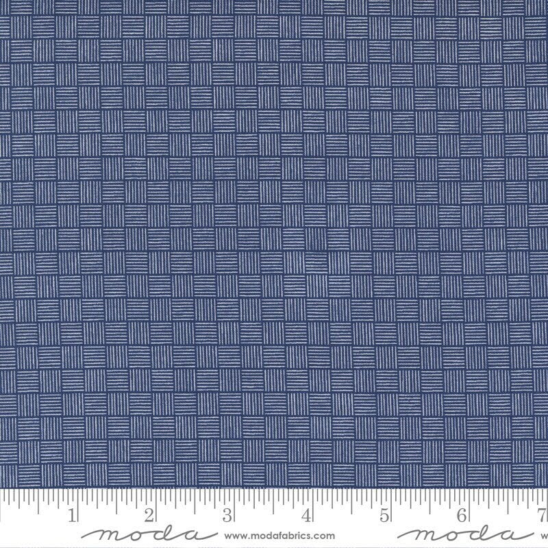 Simply Delightful Waffle Nautical Blue by Sherri and Chelsi for Moda Fabrics 37645 20