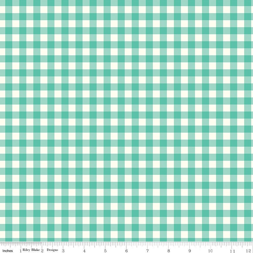 Gingham Cottage Gingham Seaglass C13014-SEAGLASS by Heather Peterson for Riley Blake Fabrics