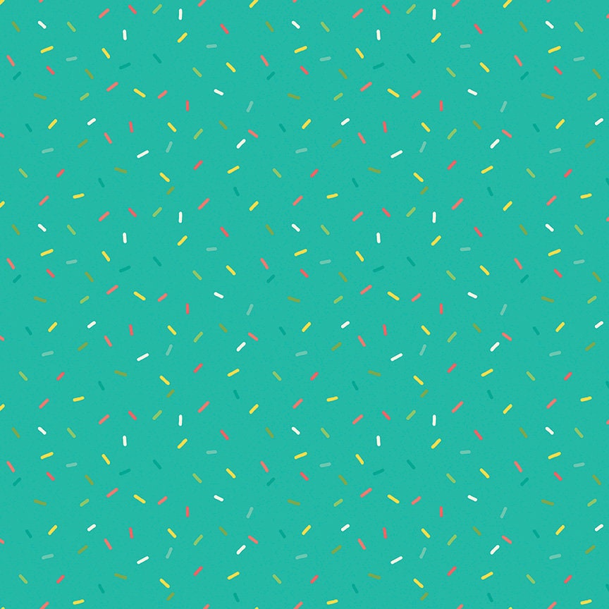 Gingham Cottage Confetti Teal C13018-TEAL by Heather Peterson for Riley Blake Fabrics