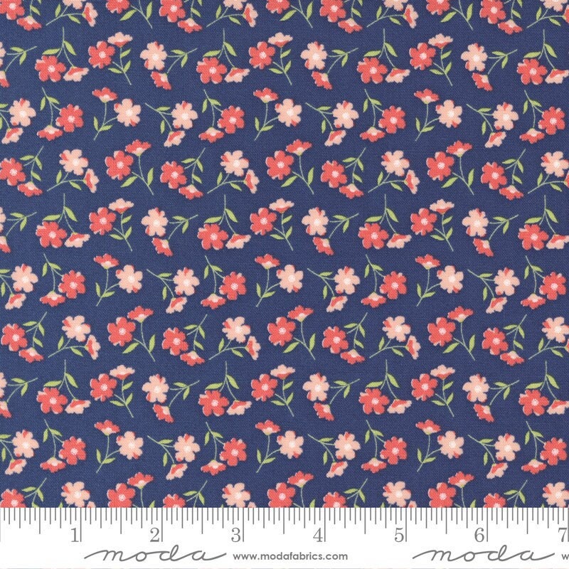 Sunwashed Wildflower Toss Small Flower Midnight by Corey Yoder of Moda Fabrics Fabric Yardage 29162 21