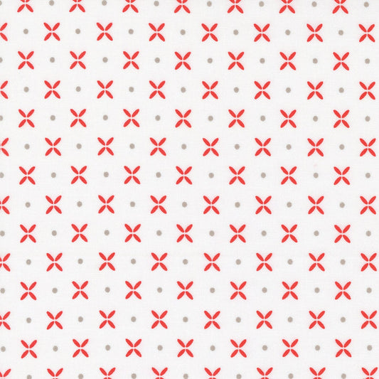 Simply Delightful Orange Peel White Geranium by Sherri and Chelsi for Moda Fabrics 37641 32