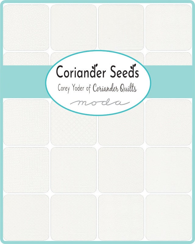 Coriander Seeds Ditsy Small Floral White by Cori Yoder for Moda Fabrics 29148 11