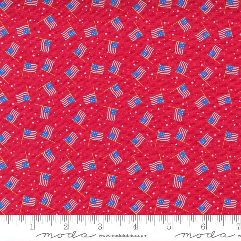 Holiday Essentials Americana USA Flag Red by Stacy Iest Hsu and Moda Fabrics 20763 13