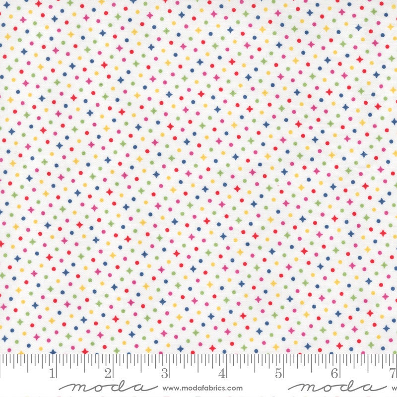 Zinnia Pollen Blenders Dot Off White by April Rosenthal for Moda Fabrics 24136 27