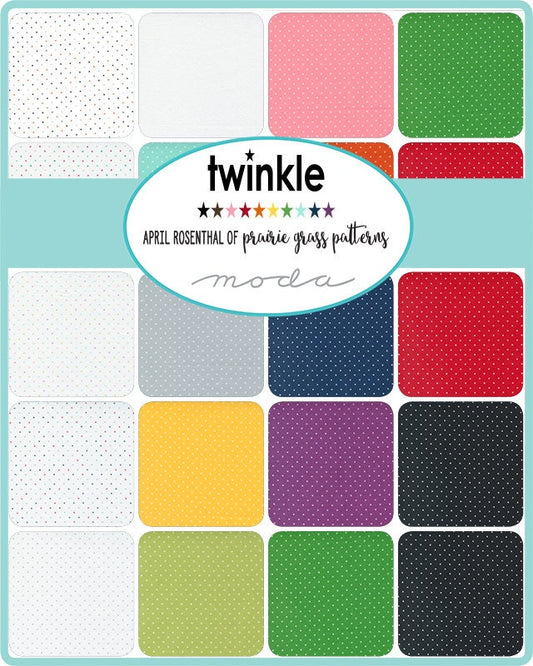 Twinkle Basic Dot Star Spring by April Rosenthal for Moda Fabrics 24106 34