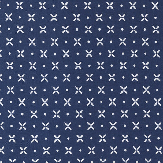 Simply Delightful Orange Peel Nautical Blue by Sherri and Chelsi for Moda Fabrics 37641 29