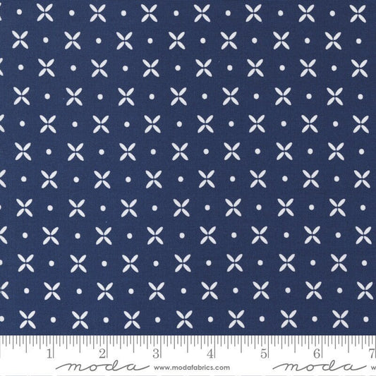 Simply Delightful Orange Peel Nautical Blue by Sherri and Chelsi for Moda Fabrics 37641 29