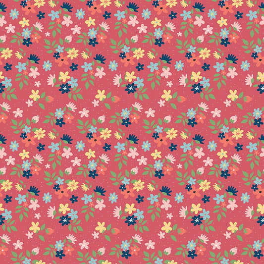 Sew Much Fun Floral Tearose by Echo Park Paper Co. for Riley Blake Fabrics C12456-TEAROSE